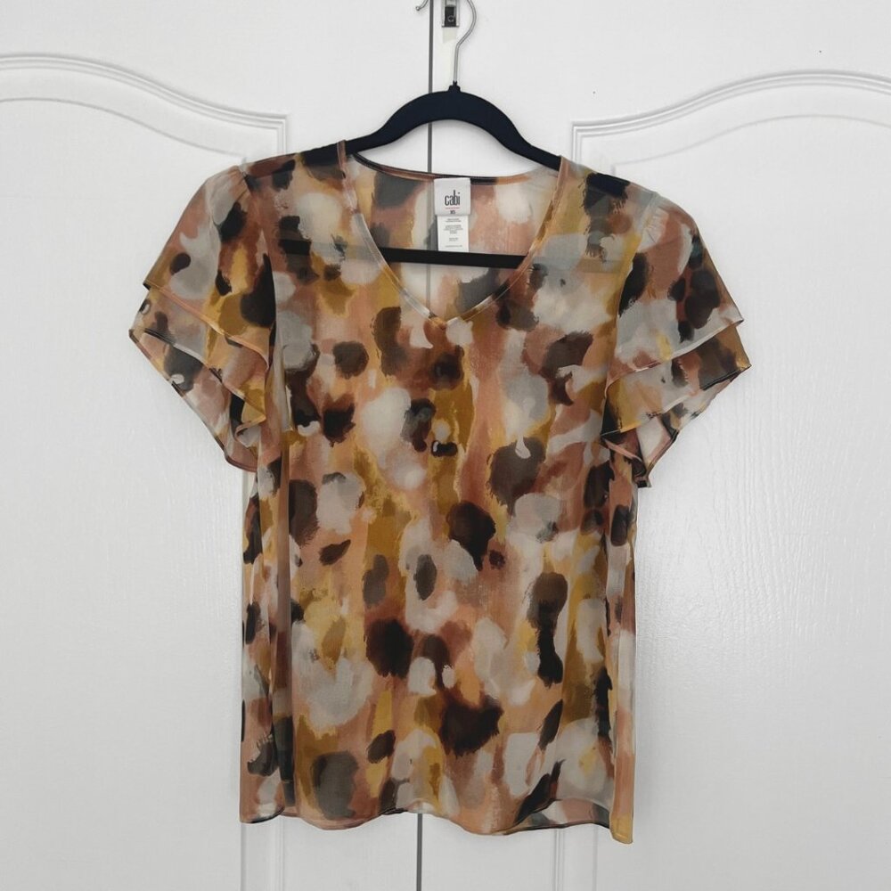 Cabi Agenda Top in Watercolor Size XS